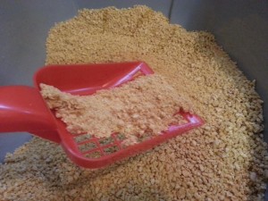 Boswelia maïs kattenbakvulling: klonterend vermogen